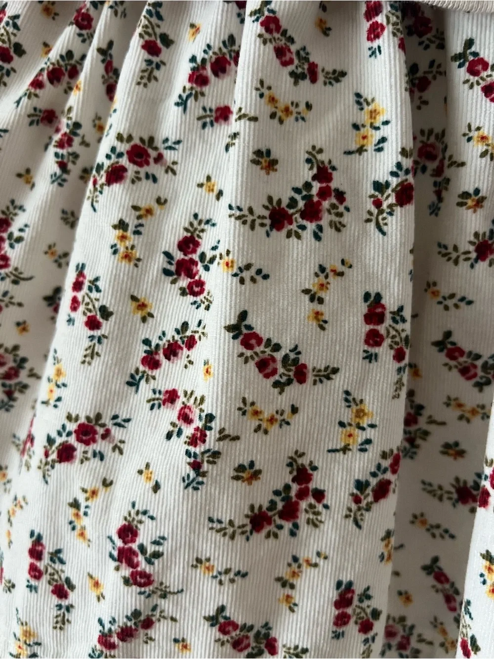 GAP Cream Sweatshirt Dress with Red Minnie and Floral Skirt